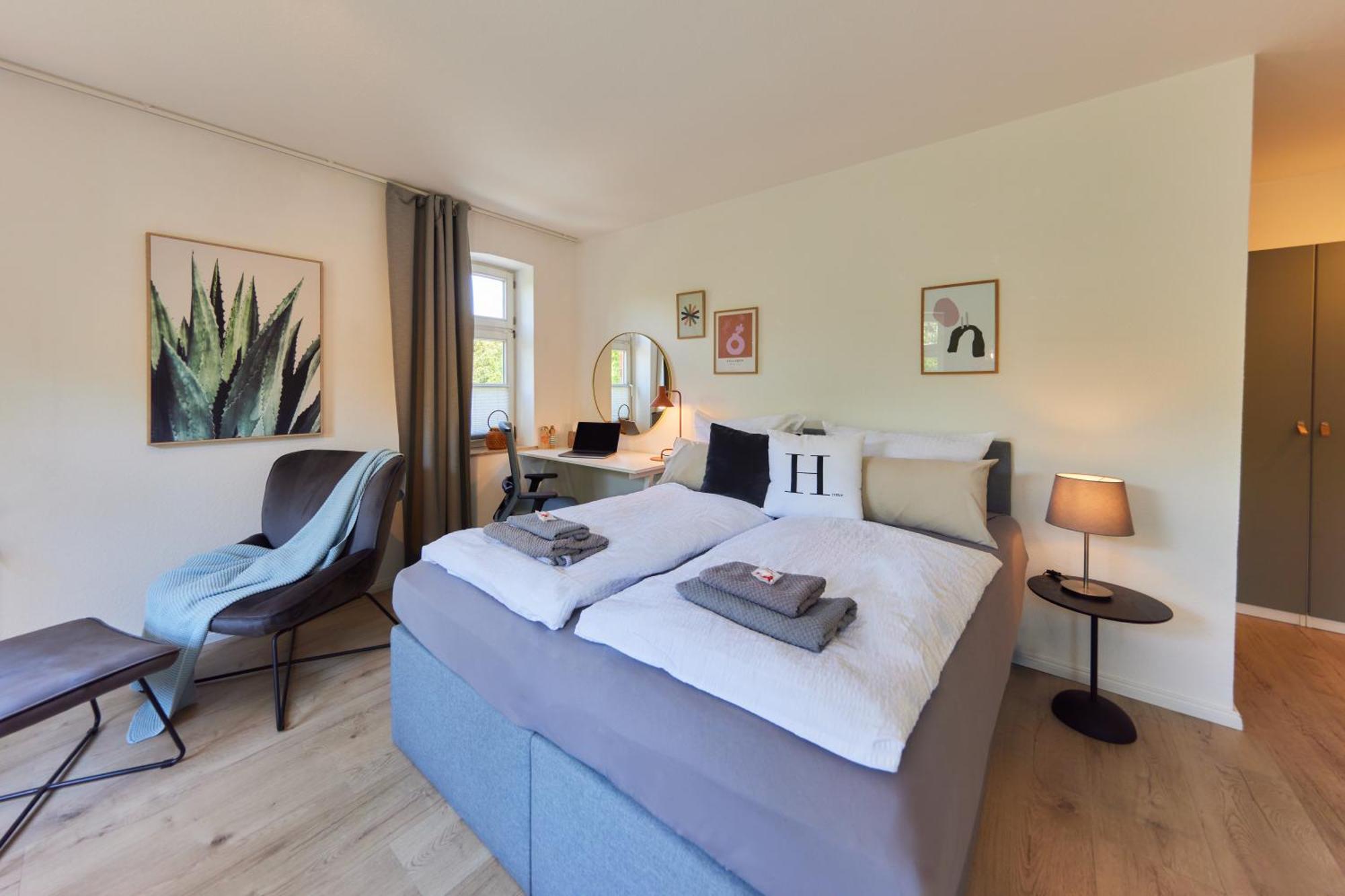 Kvartier2 In Top-Lage, 5 Min Zur Bali-Therme Und Gop, Hdz, Arbeitsplatz, Boxspringbett Bad Oeynhausen Bagian luar foto